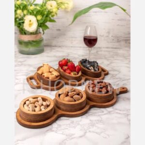 اردوخوري خوري شاين درب چوبي گرد 3عددي آدا//25عددي
