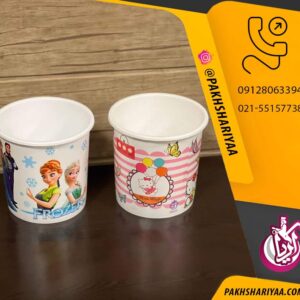 سطل کاغذ گلدار کوچک شاهکار//24عددي
