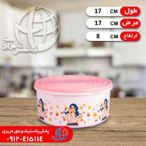 فريزري کريستال هيوا دربدار گرد لاوين//24عددي